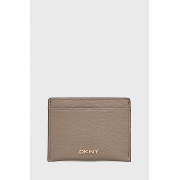 Dkny carcasa din piele femei, culoarea bej