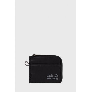 Jack Wolfskin portofel culoarea negru Jack Wolfskin portofel culoarea negru