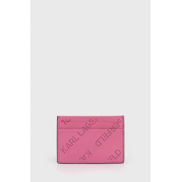 Karl Lagerfeld carcasa cardului femei, culoarea roz