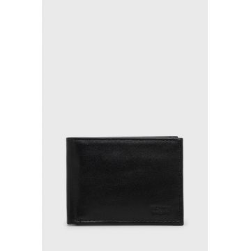Levi's portofel de piele culoarea negru