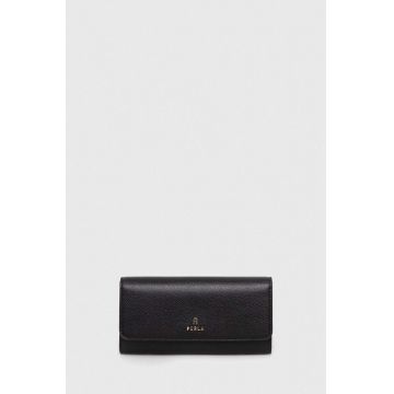 Furla portofel de piele femei, culoarea negru