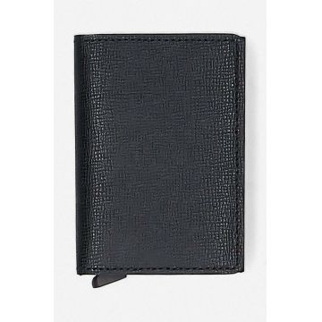 Secrid portofel de piele culoarea negru SC.BLACK-BLACK