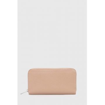 Answear Lab portofel de piele femei, culoarea bej