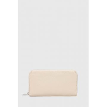 Answear Lab portofel de piele femei, culoarea bej