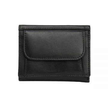 Portmoneu Negru cu Compartiment pentru Marunt