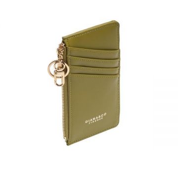 Portmoneu Verde cu Accesoriu se Pindere ai Compartiment Interior