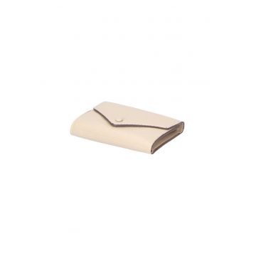 Portofel de piele cu clapa
