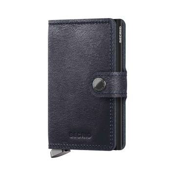 Secrid portofel de piele culoarea albastru marin, MBc-Navy