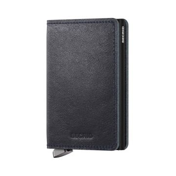 Secrid portofel de piele culoarea albastru marin, SBc-Navy