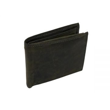 Portofel Negru cu Cusaturi Duble