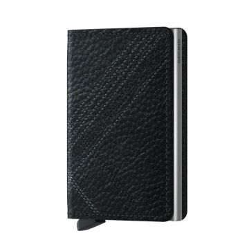 Secrid Portofel de piele culoarea negru