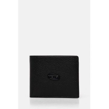 Diesel portofel de piele BI FOLD COIN S culoarea negru, X08844.P0685