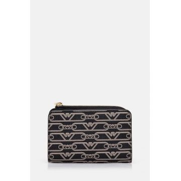 Emporio Armani portofel femei, culoarea negru, EW000369 AF11951