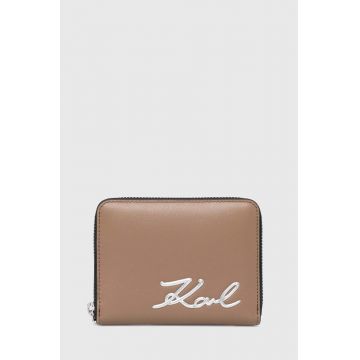Karl Lagerfeld portofel femei, culoarea bej