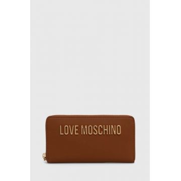 Love Moschino portofel femei, culoarea maro, JC5611PP1LKD0000
