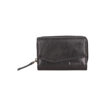 Portofel unisex de piele 27257 - Negru