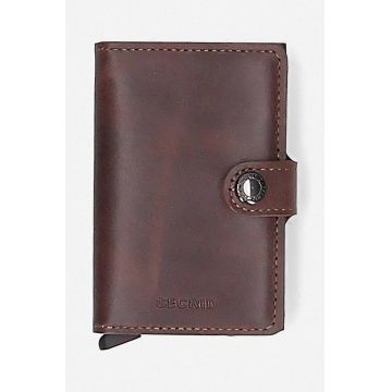 Secrid portofel culoarea bordo, Portfel Secrid Miniwallet Vintage MV-Chocolate