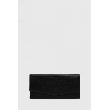 Answear Lab portofel de piele femei, culoarea negru