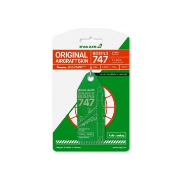 Breloc  EVA Air - Boeing 747 - B-16411 Green - Verde