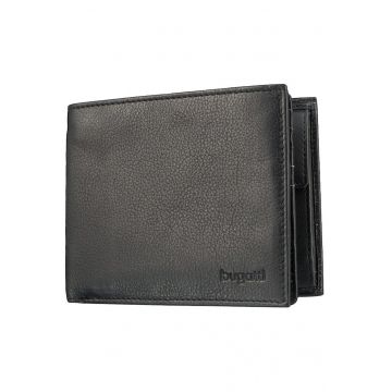 Portofel barbati -  seria Sempre 491178 - piele naturala - Negru