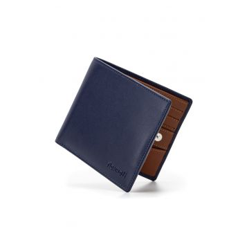 Portofel modern slim clasic barbati -  protectie RFID - piele naturala premium