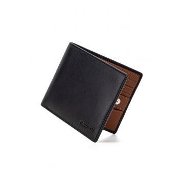 Portofel modern slim clasic barbati -  protectie RFID - piele naturala premium