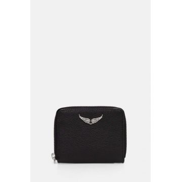 ZADIG&VOLTAIRE portofel de piele femei, culoarea negru, LWSG00004