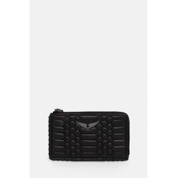 ZADIG&VOLTAIRE portofel de piele femei, culoarea negru, LWSG00060