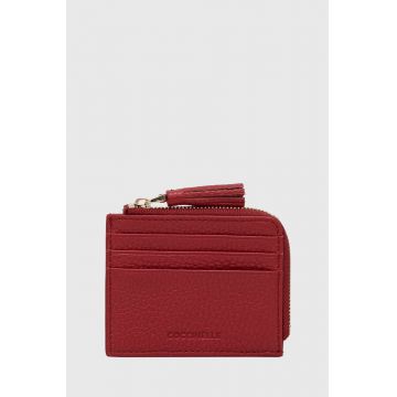 Coccinelle portofel de piele femei, culoarea bordo, E2 MU0 12 89 01