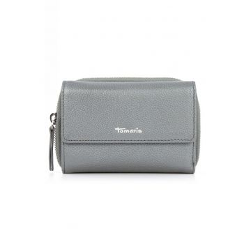 Portofel de piele Amanda - Gri cenusiu