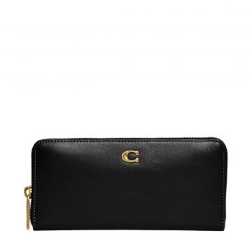 Slim accordion zip wallet
