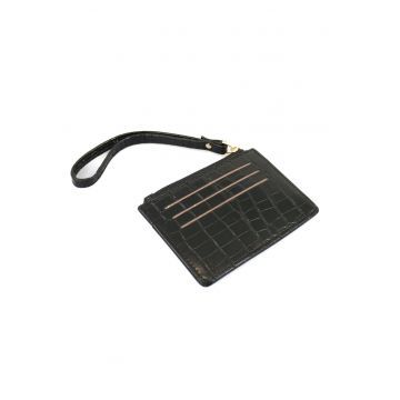 Etui pentru carduri Skin -  Negru - 12x9cm