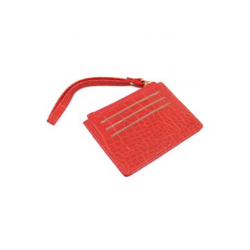 Etui pentru carduri Skin -  Rosu - 12x9cm