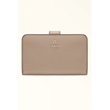 Portofel compact din piele Camelia