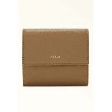 Portofel compact din piele Goccia