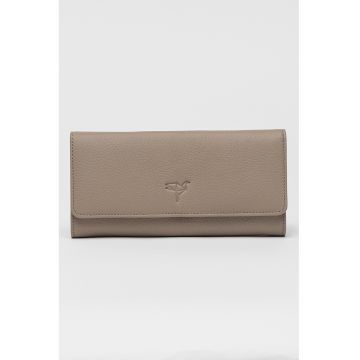 Portofel de piele cu aspect texturat