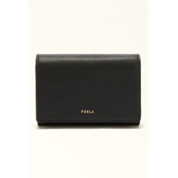 Portofel compact din piele Nuvola