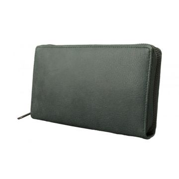 Portofel dama, Calyssa PT1399, piele naturala, Verde Portofel dama, Calyssa PT1399, piele naturala, Verde