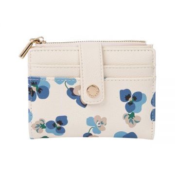 Portofel Fiore Cu Imprimeu Floral Albastru