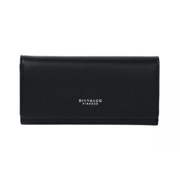 Portofel Negru Cu Aspect De Piele