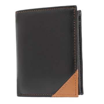 Portofel pentru barbati, Caelum PT1373, piele naturala, Negru/Maro Portofel pentru barbati, Caelum PT1373, piele naturala, Negru/Maro