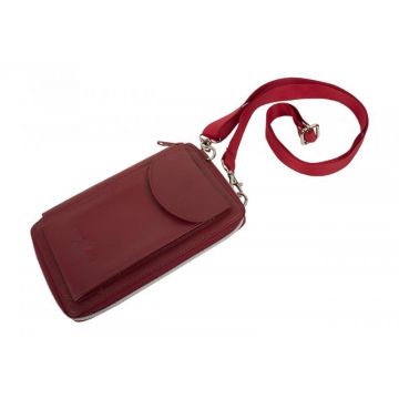 Portofel tip geanta, Gala PT1114, piele naturala, Rosu Portofel tip geanta, Gala PT1114, piele naturala, Rosu