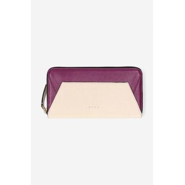 Marni portofel de piele femei, culoarea bej PFMO0058U1.P2644-ZO220