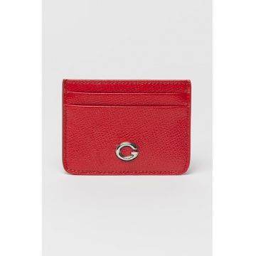 Portcart din piele cu logo G Puffy