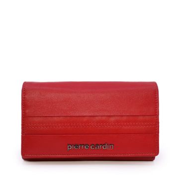 Portmoneu femei Pierre Cardin roșu din piele 7DPU455K130R
