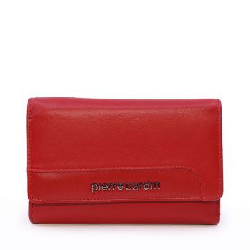 Portmoneu femei Pierre Cardin roșu din piele 7DPU6334131R