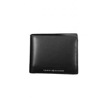 Portofel Business Mini de piele pentru barbati - Negru
