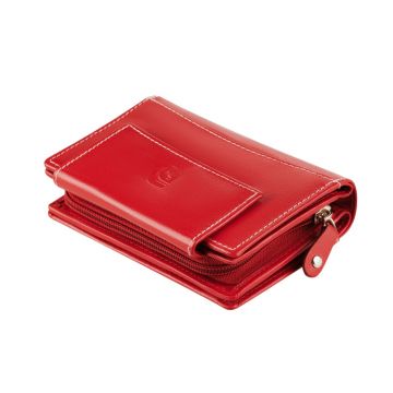 Portofel dama Delis, Aerith PT1427, piele naturala, Rosu Portofel dama Delis, Aerith PT1427, piele naturala, Rosu