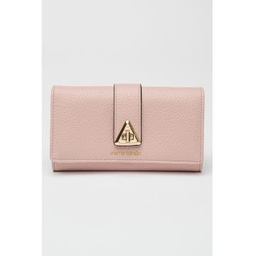 Portofel de piele ecologica cu clapa Lady