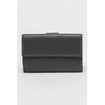 Portofel din piele cu clapa